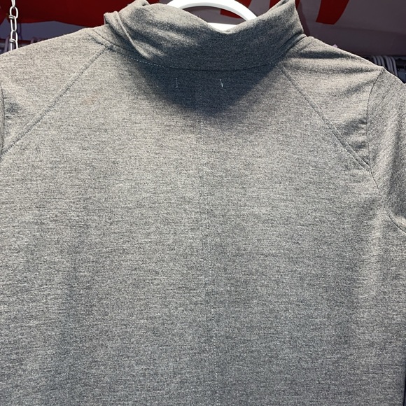 Maurice’s size Small Like new grey turtle neck button up poncho style sweater - Picture 9 of 11